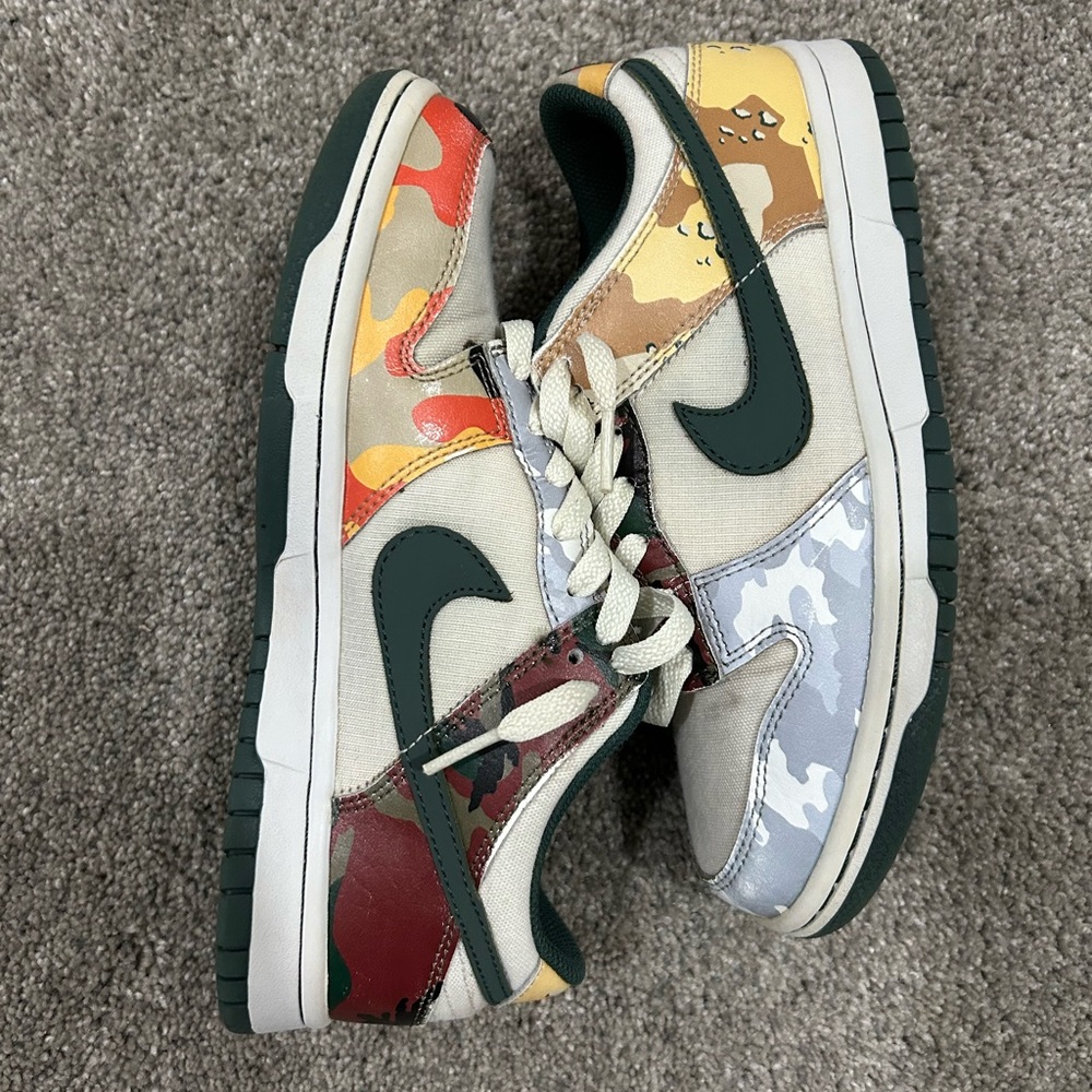 Nike Dunk Low SE Sail Multi-Camo (No Box)